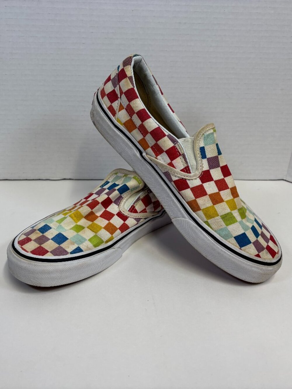 Vans Checkered Rainbow Women's 8.5 - Picture 2 of 6